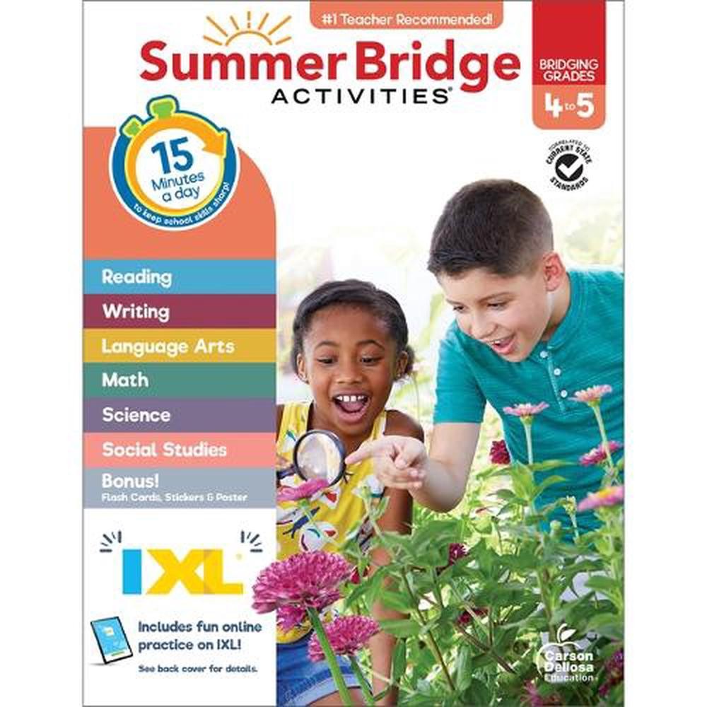 Summer Bridge Activities, Grades 4 – 5 by Summer Bridge Activities (English) Pap