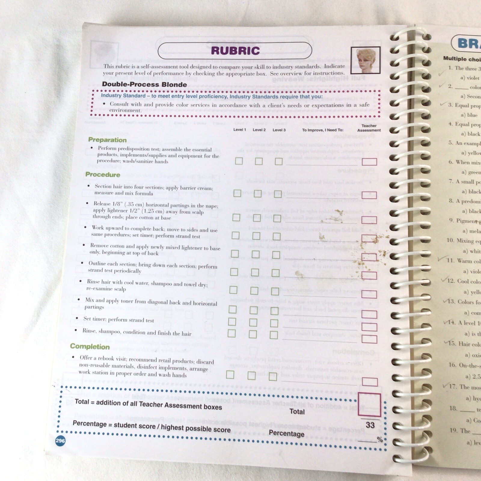 Salon Fundamentals Study Guide- Cliff St. Germain TPB 2000 Cosmetology, Nails