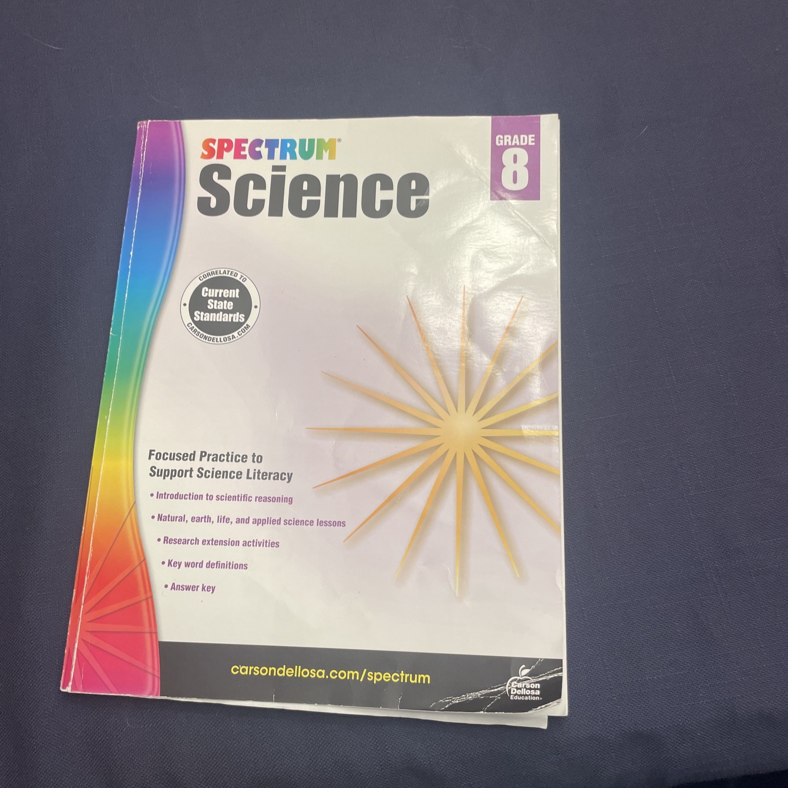 Spectrum Science Grade 8 Workbook Carson Dellosa 2015 Paperback Answer Key