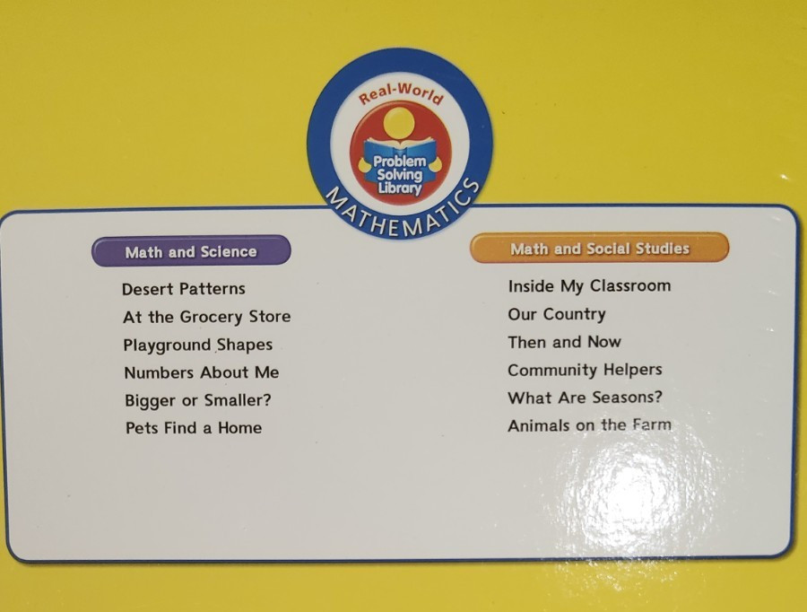 REAL WORLD PROBLEM SOLVING Big Book Kindergarten 18″ X 12″ LN