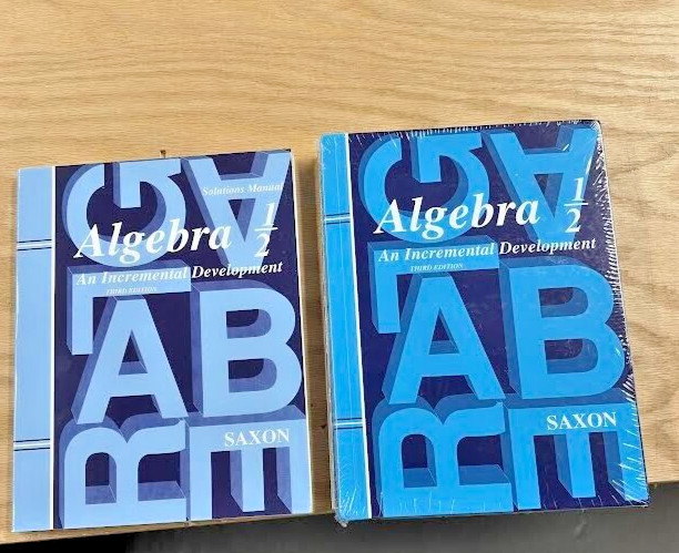 Algebra 1/2 Saxon and Solution Manual