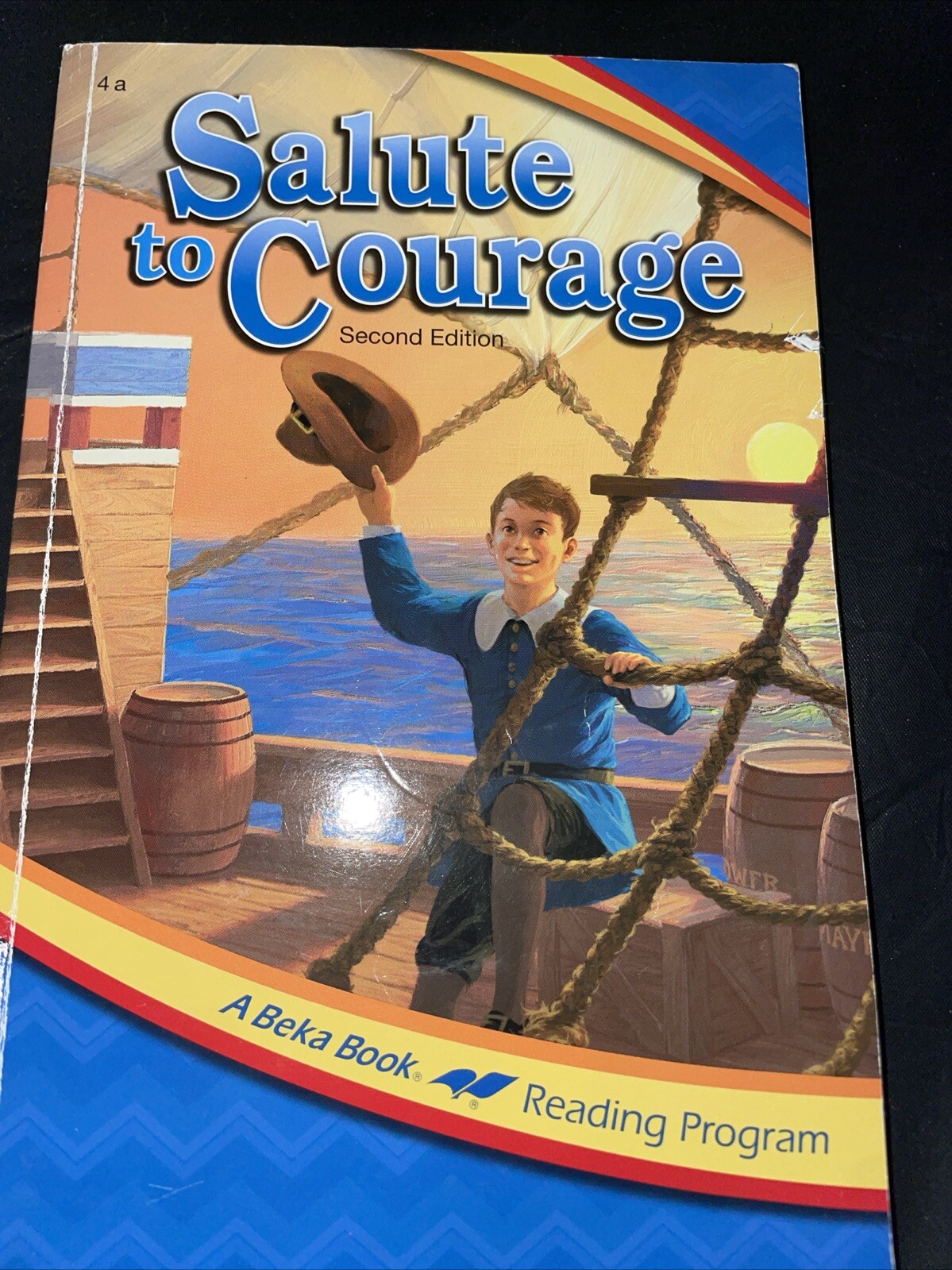 A beka 4th grade readers: 4a, 4b, 4c, 4e, plus Saved at Sea.