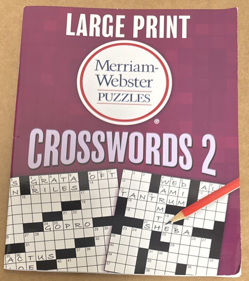 Merriam-Webster Puzzles : Crosswords 2 (LARGE PRINT) (2014, Staple Bound, GOOD)