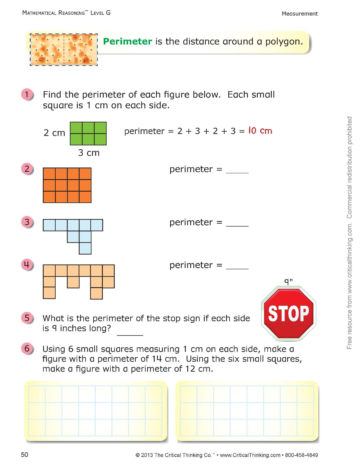 Mathematical Reasoning Level G Math Reasoning Workbook for 6th Grade