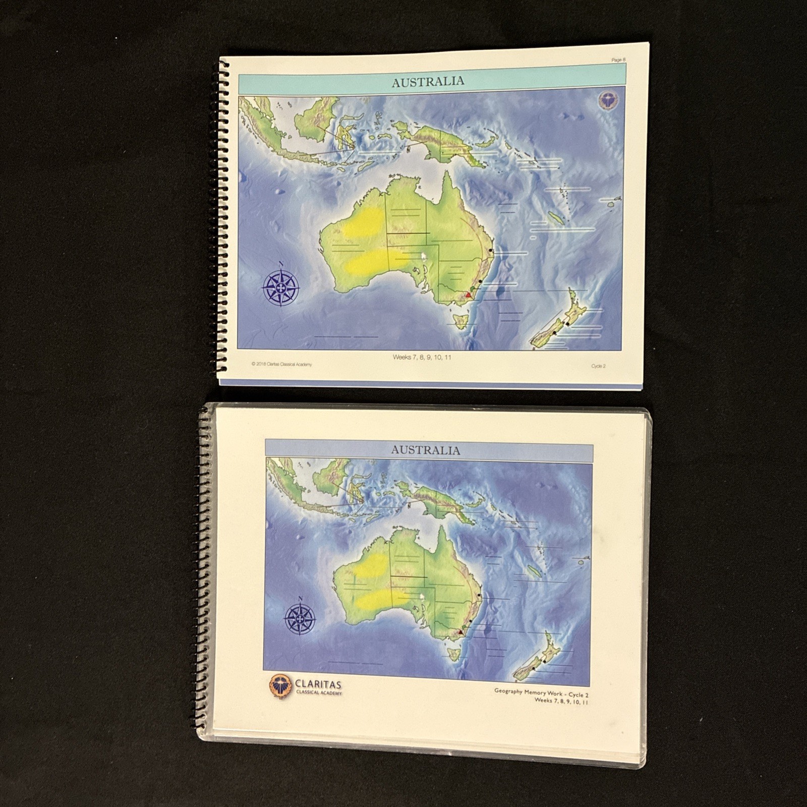 Claritas Cycle 2 Memory Guide and Map Booklet : Dark Ages -the Early Explorers