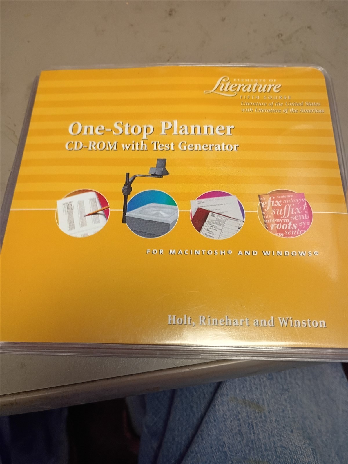One Stop Planner CD-ROM with Test Generator Elements of Literature Fifth Course