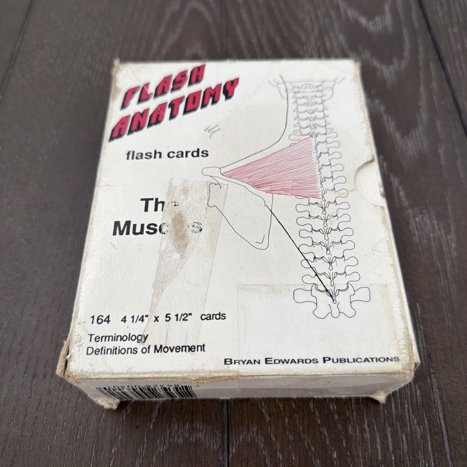 Flash Anatomy – Muscles 164 Flash Cards Terminology,Definitions & Movement