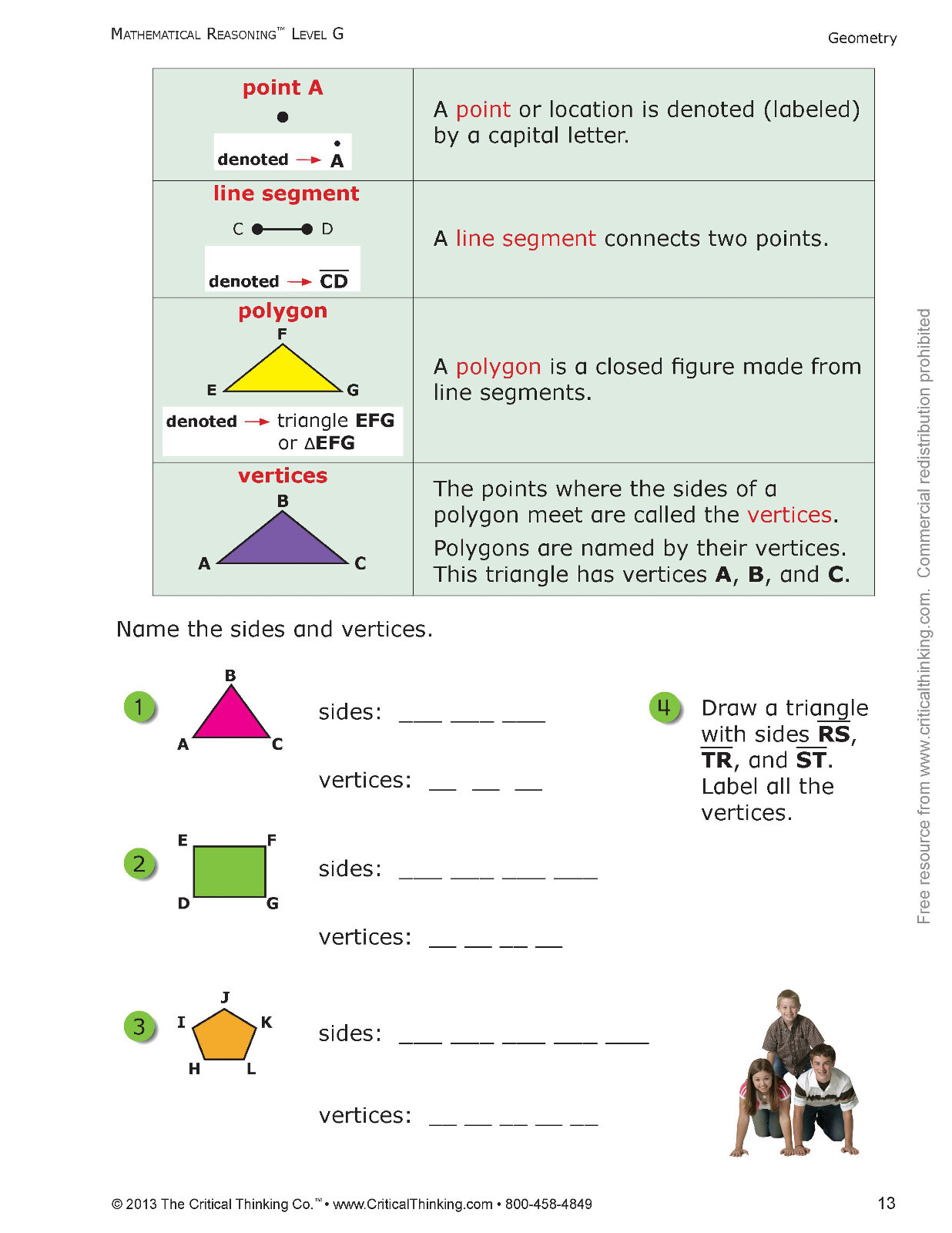 Mathematical Reasoning Level G Math Reasoning Workbook for 6th Grade