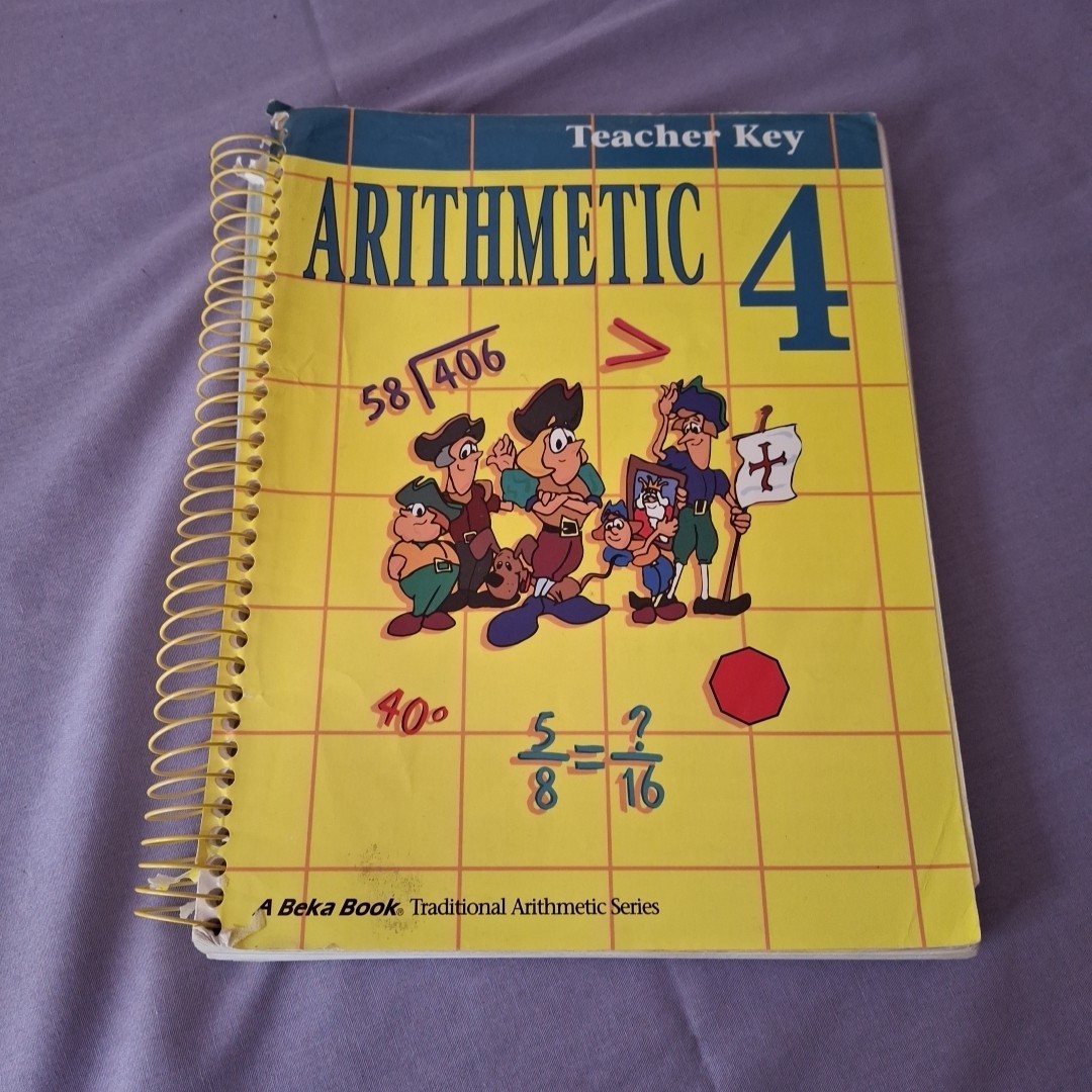 ABEKA Arithmetic 4 Worktext Math TEACHER KEY 3rd Edition 1999