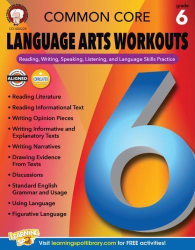 Common Core Language Arts Workouts, Grade 6, Paperback by Armstrong, Linda; D…