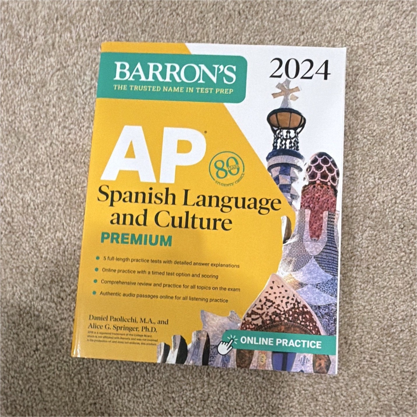 Barron’s AP Spanish Language and Culture 2024 Study Guide PB w/ Online Practice