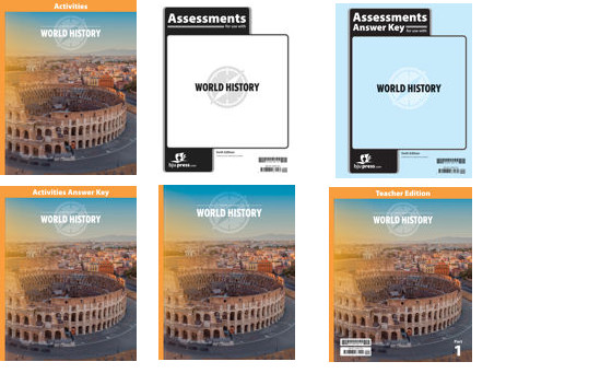 BJU Press- World History Subject Kit – Grade 10 6th Edition 564146