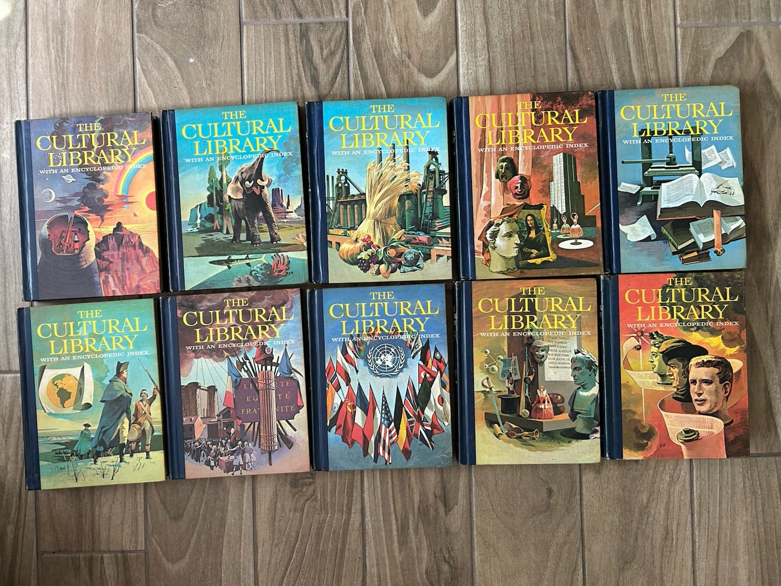 VTG Cultural Library Homeschool 60’s Full Set Hardcover Education Encyclopedias
