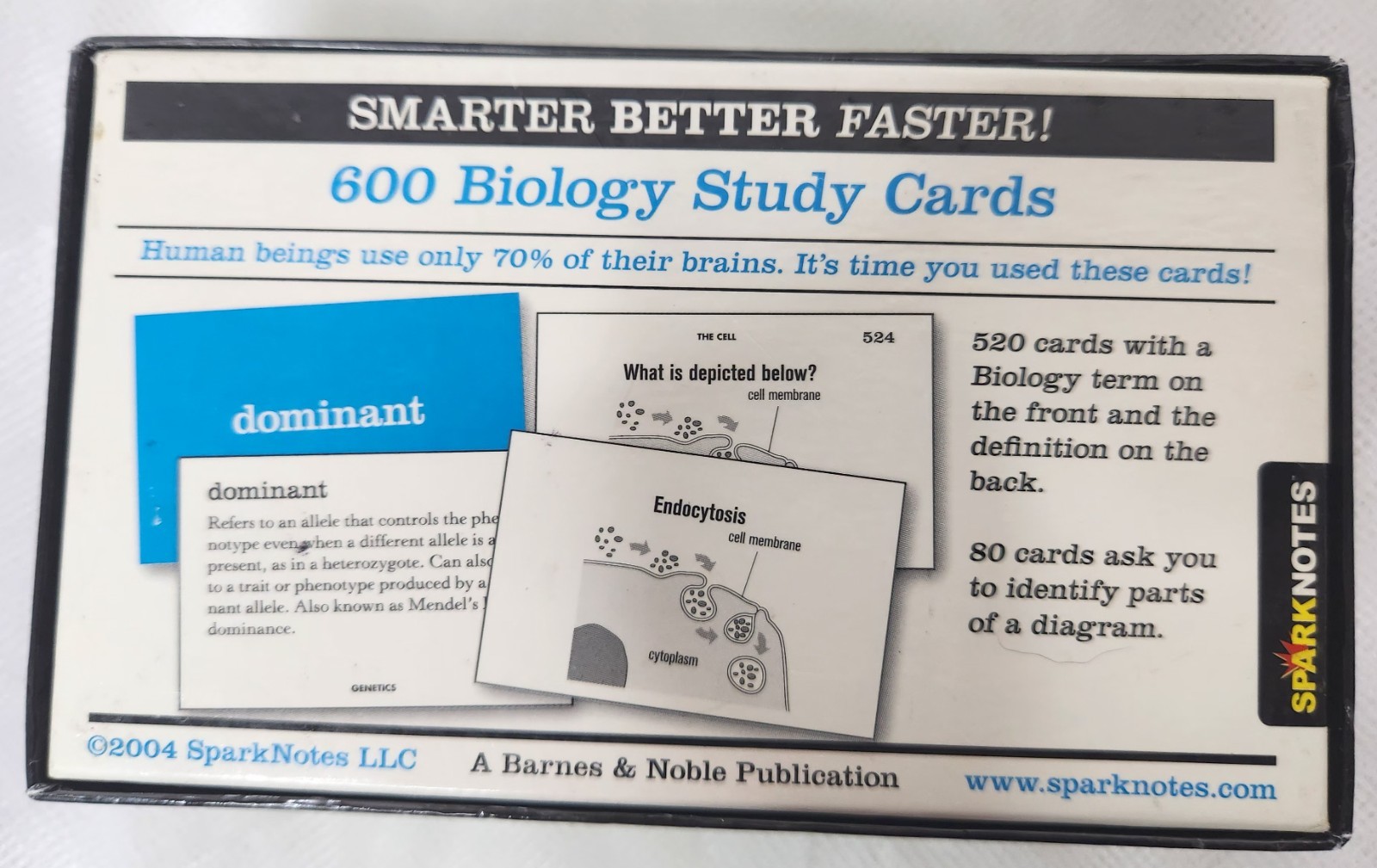 Sparknotes Study Cards Biology 600 Count