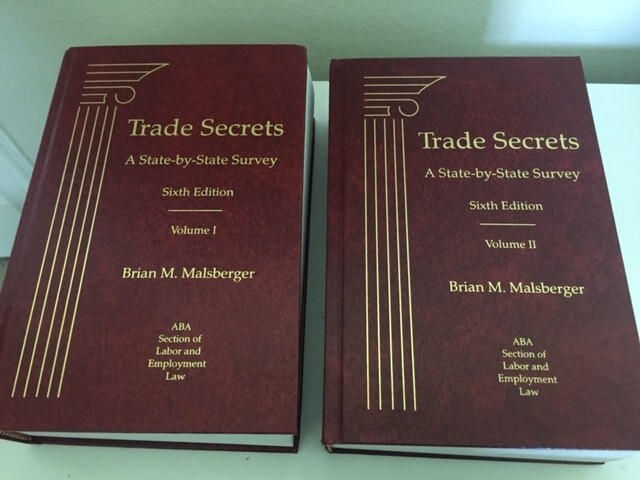 Trade Secrets State by State Brian M. Malsberger law book 2 volumes NEW 6th ed