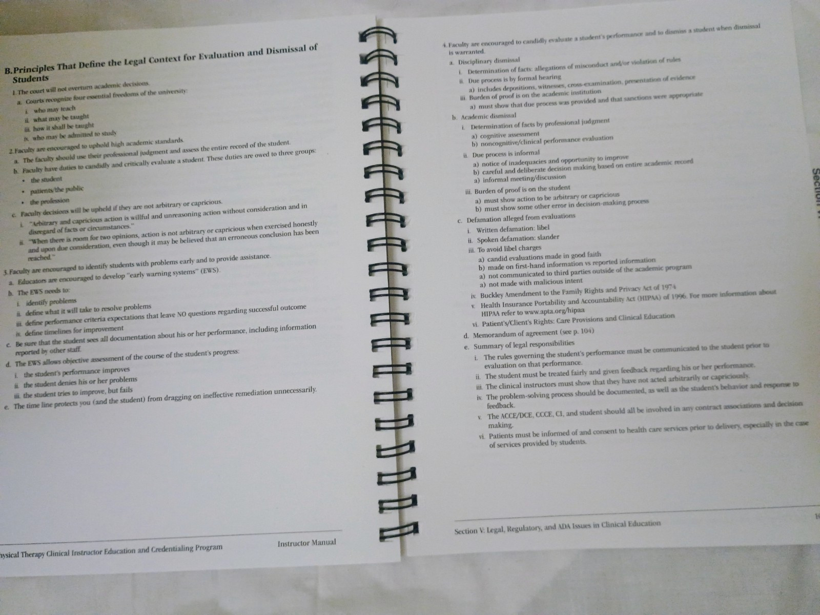 Credentialed Clinical Instructor Program INSTRUCTOR MANUAL American Phys Therapy