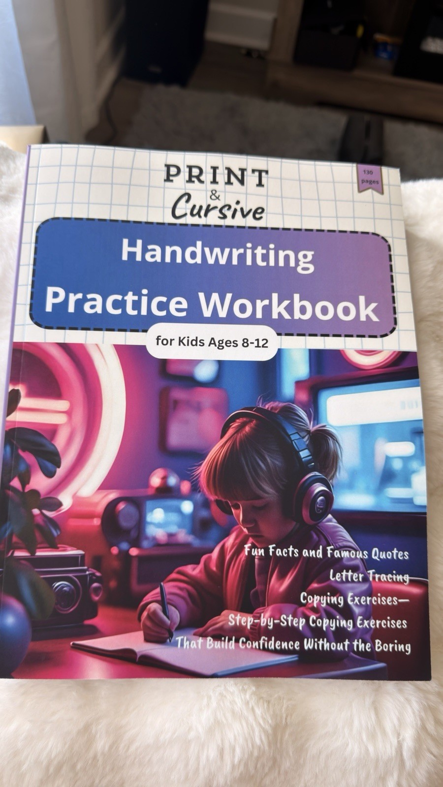 Cursive Workbook Writing Handwriting Practice Tracing Letters Ages 8 to 12
