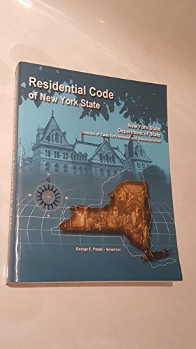 RESIDENTIAL CODE OF NEW YORK STATE By New York State Dept Of State – Hardcover
