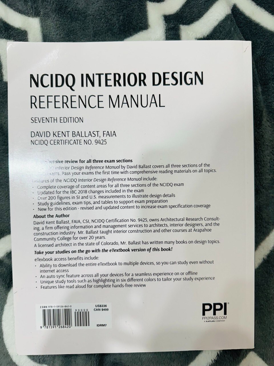 Ppi Ncidq Interior Design Reference Manual, 7th Edition–Includes Complete