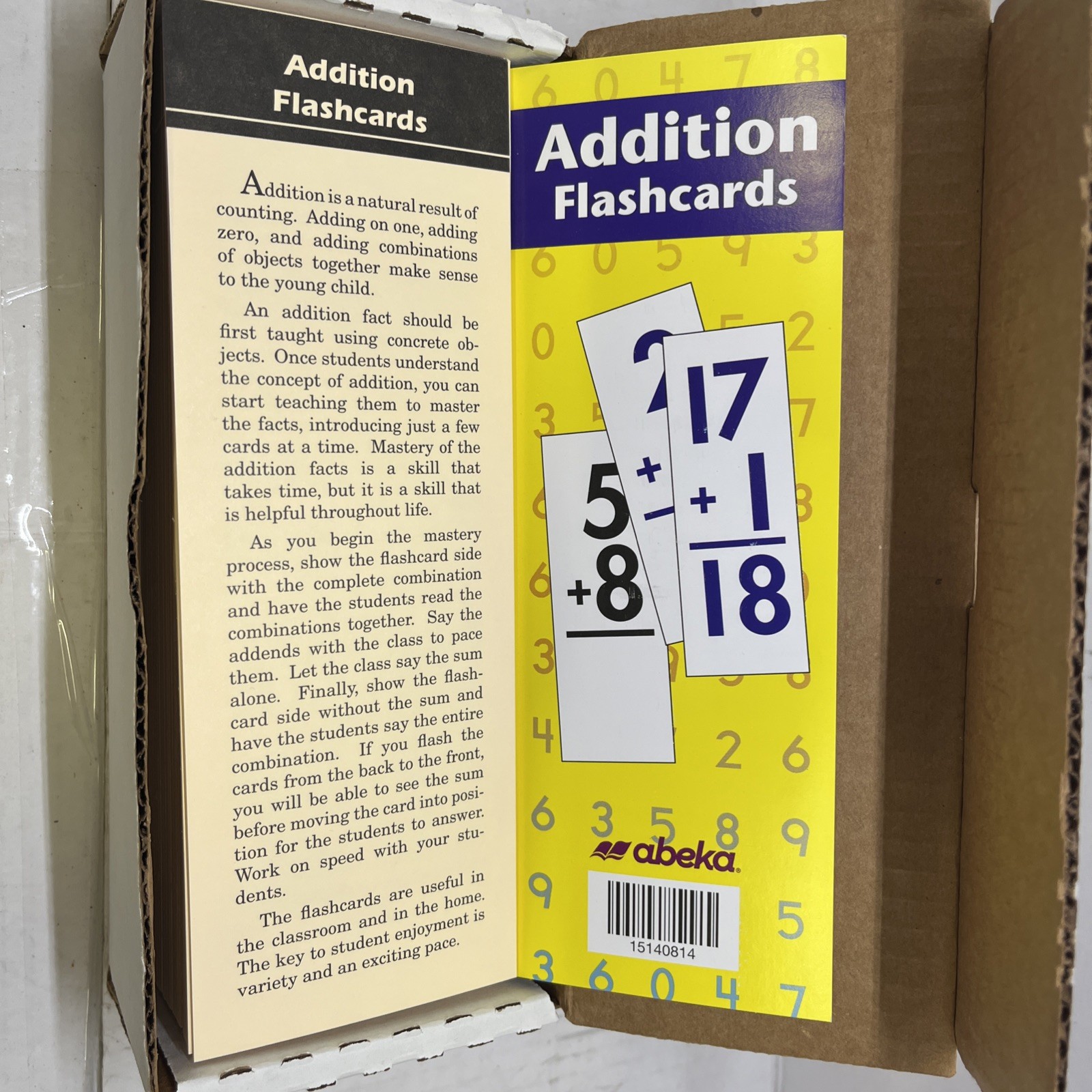 Abeka Addition Flashcards