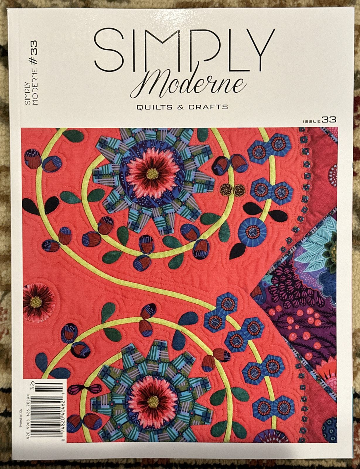 Simply Moderne Quilts & Crafts Magazine Issue 33 Summer 2023 Patterns Projects