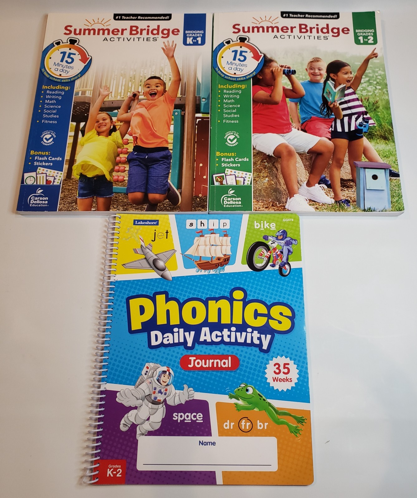 Summer Bridge Activity Workbooks & Phonics Daily Activity Journal