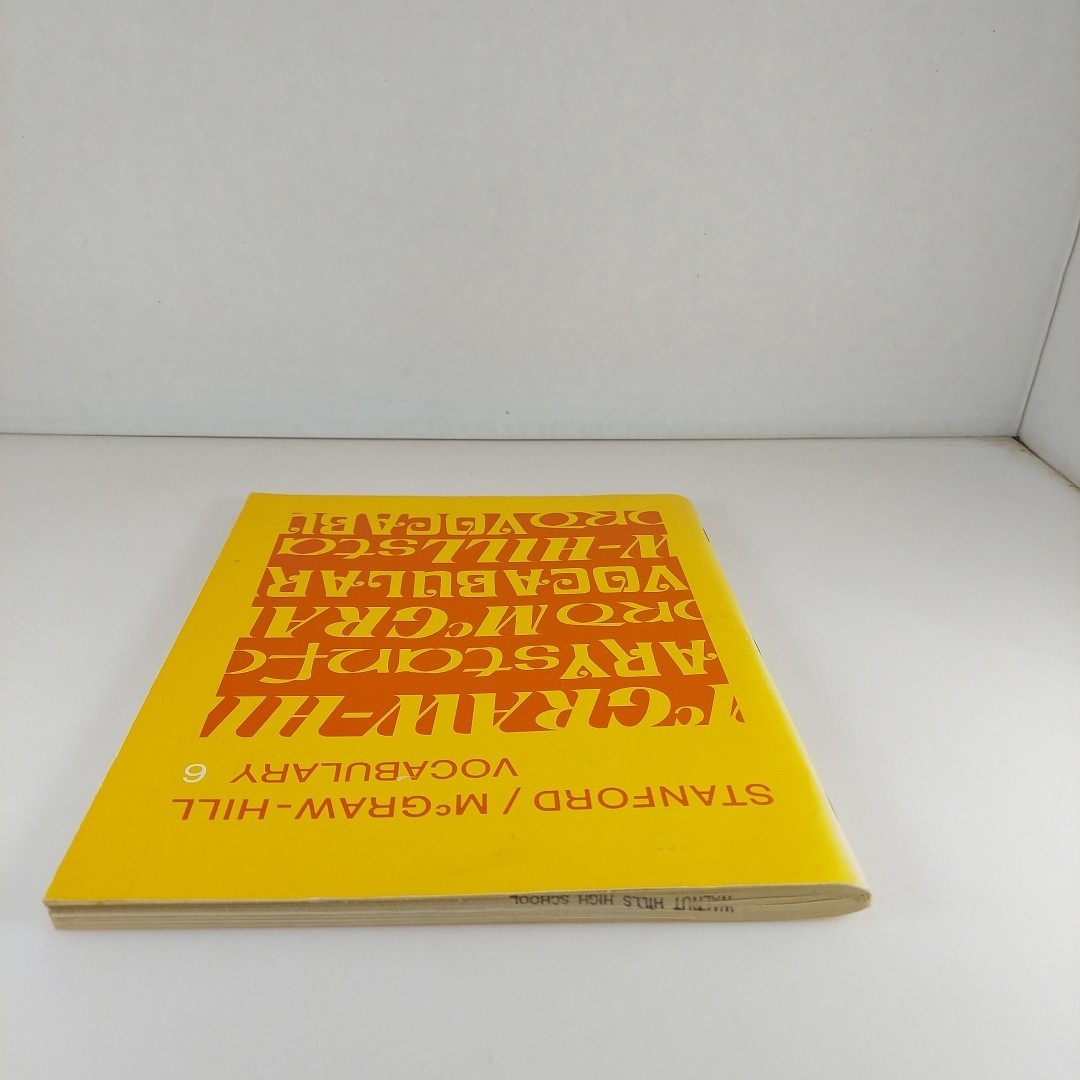 Stanford / McGraw-Hill Vocabulary 6 Gene Stanford 1971 Study Guide Workbook