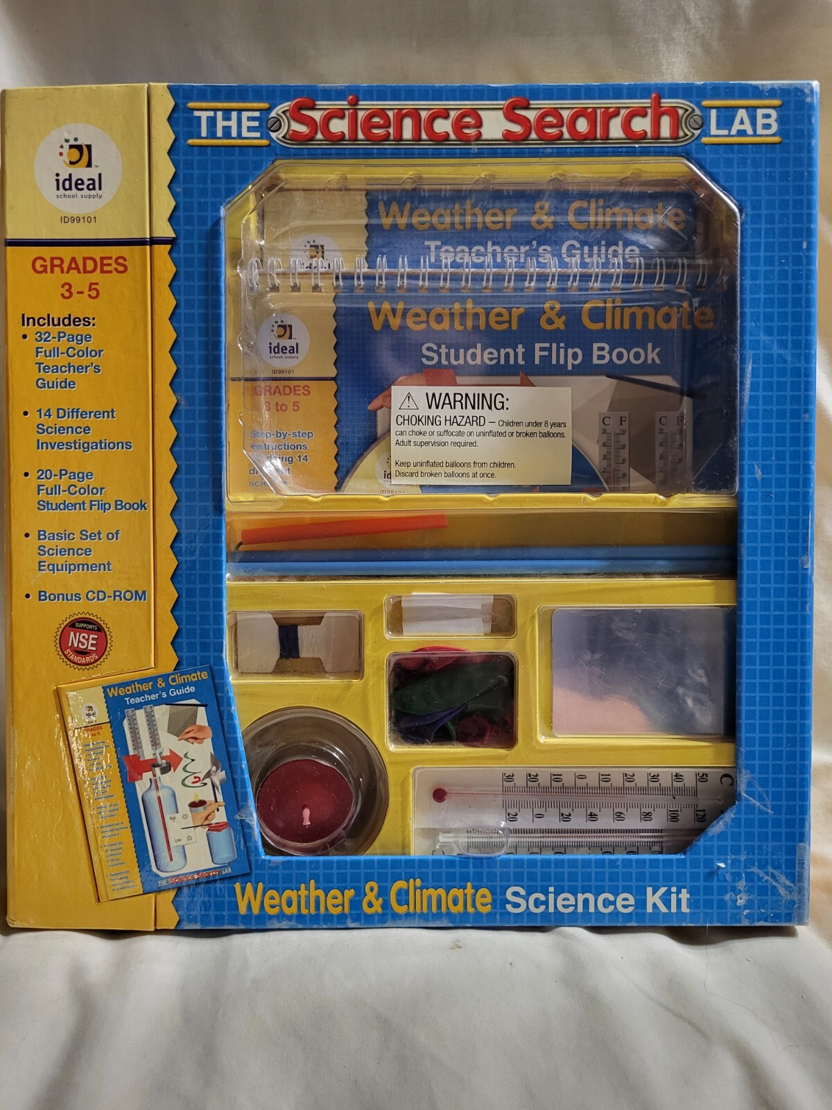 The Science Search Lab Weather & Climate Science Kit Plus a CD ROM Never Used