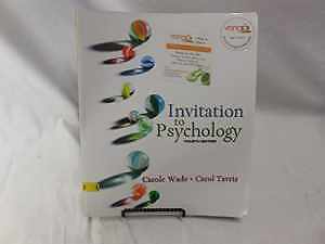 Invitation to Psychology – Paperback, by Wade Carole; Tavris Carol – Good