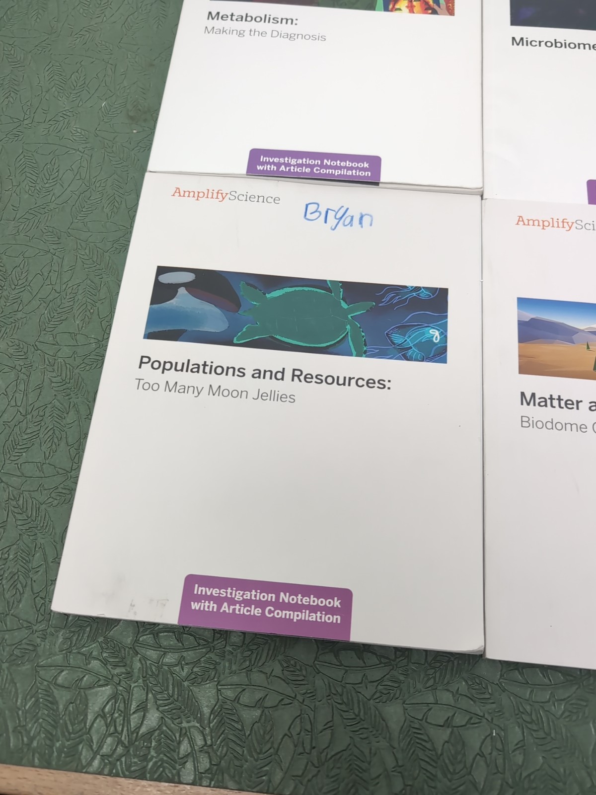 Amplify Science Investigation Notebook School Lot of 4 Books