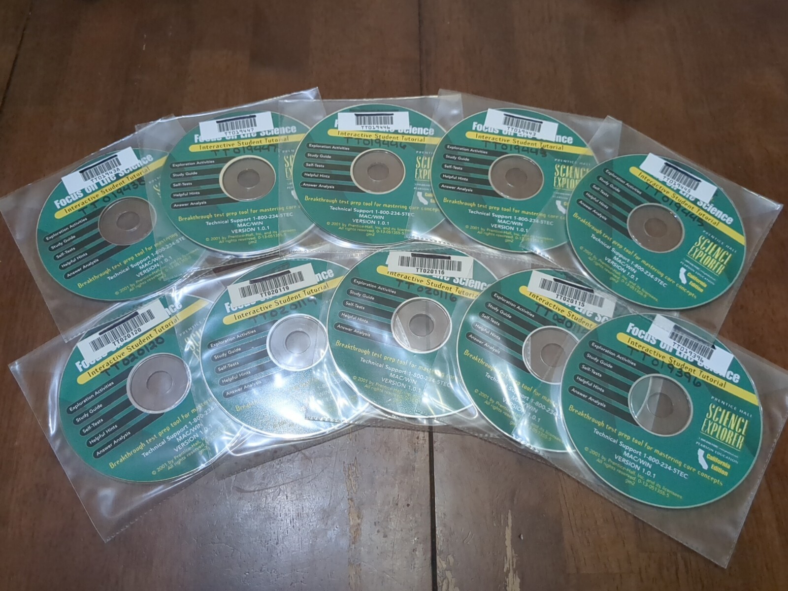 Prentice Hall 7th LIFE Science CD ROM SELF Test ANSWER KEY STUDY GUIDE LOT of 10