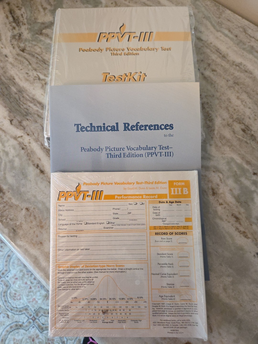 Vintage Collection Student’s Educational Achievement Tests PPVT, K-TEA, WRAT