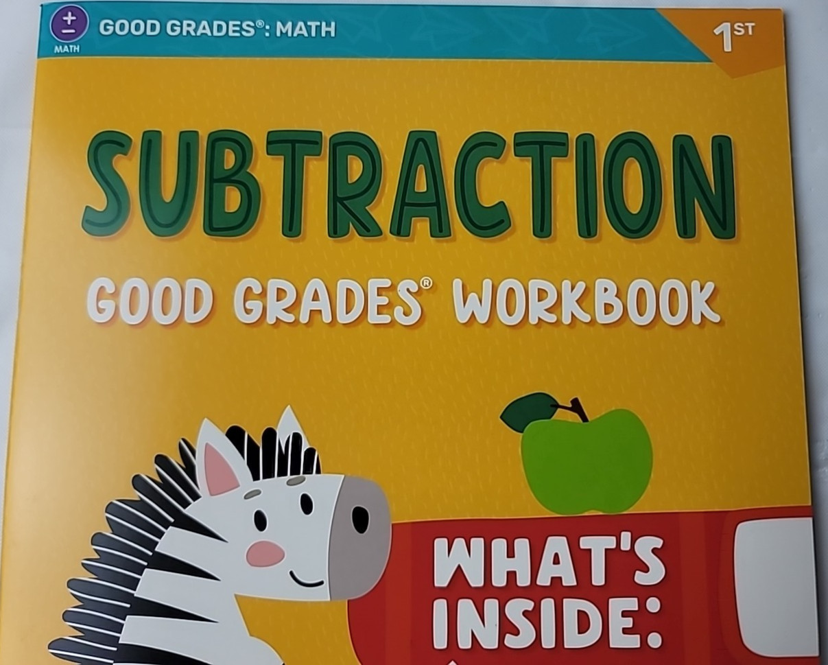 Subtraction Good Grades Activity Math Workbook 1st Grade New