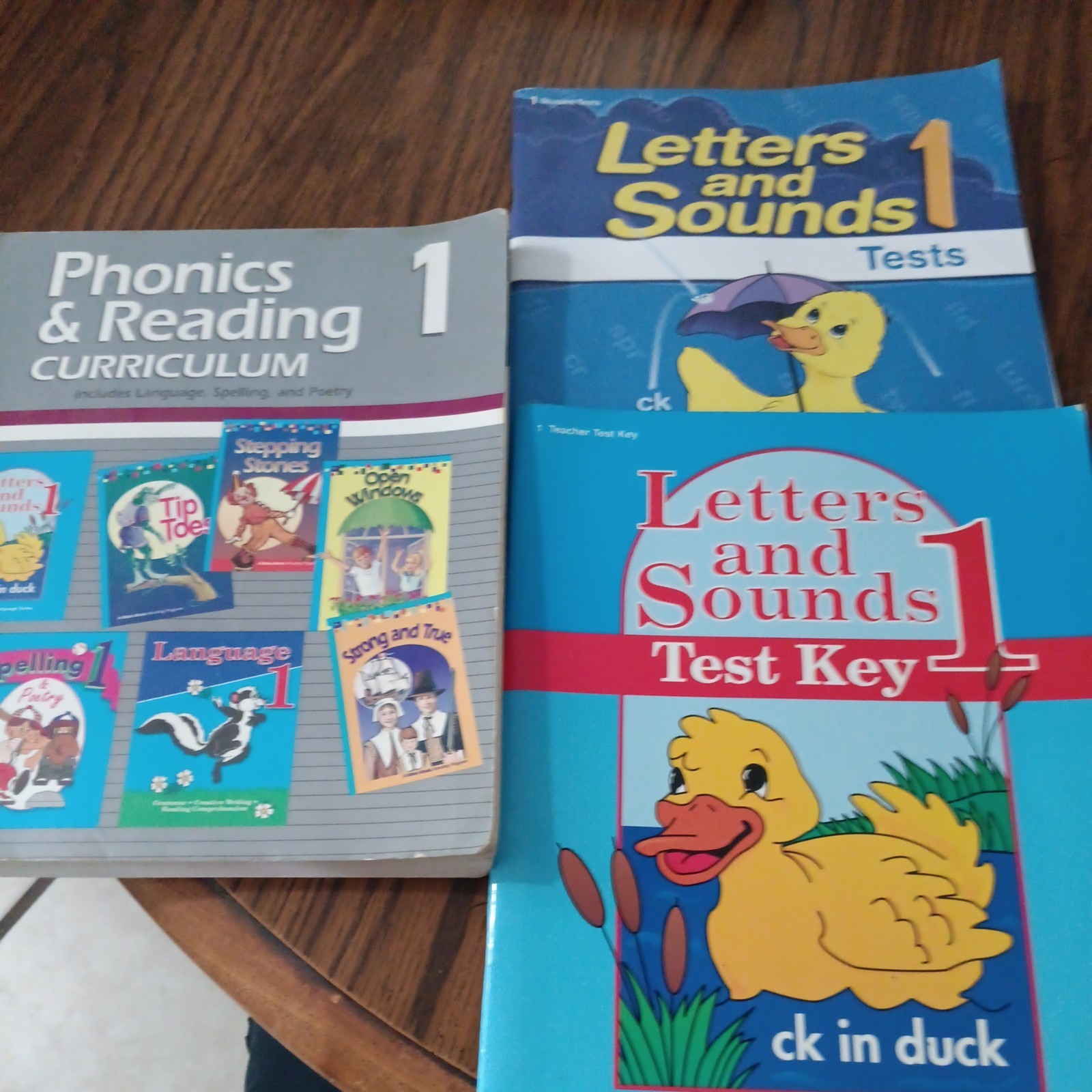 A Beka Book Phonics And Reading Curriculum 1 Letters and Sounds Test&Key Book