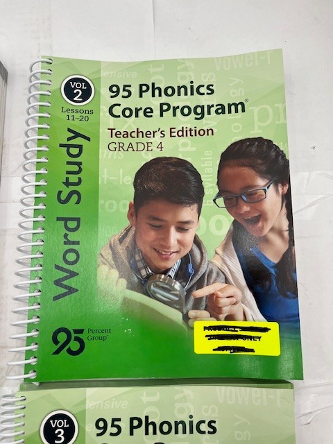 95 Phonics Core Program Gr 4 Teacher’s Ed 3 Vols,1 Student Wkbk,Manipulative Kt