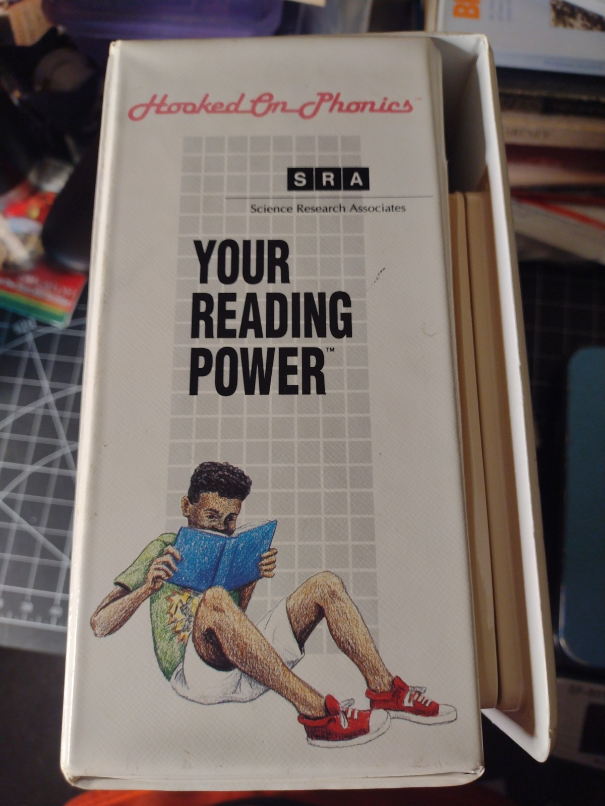 Hooked On Phonics Reading Power Set 4 Cassette Tapes W/ 100 Cards In Orig Case