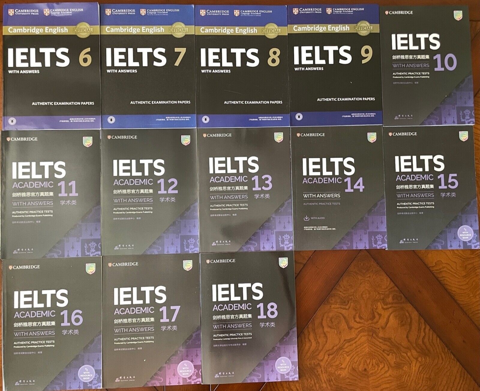 2024 AU STOCK LATEST NEW Cambridge IELTS 6-18 Academic Books with Answer Key
