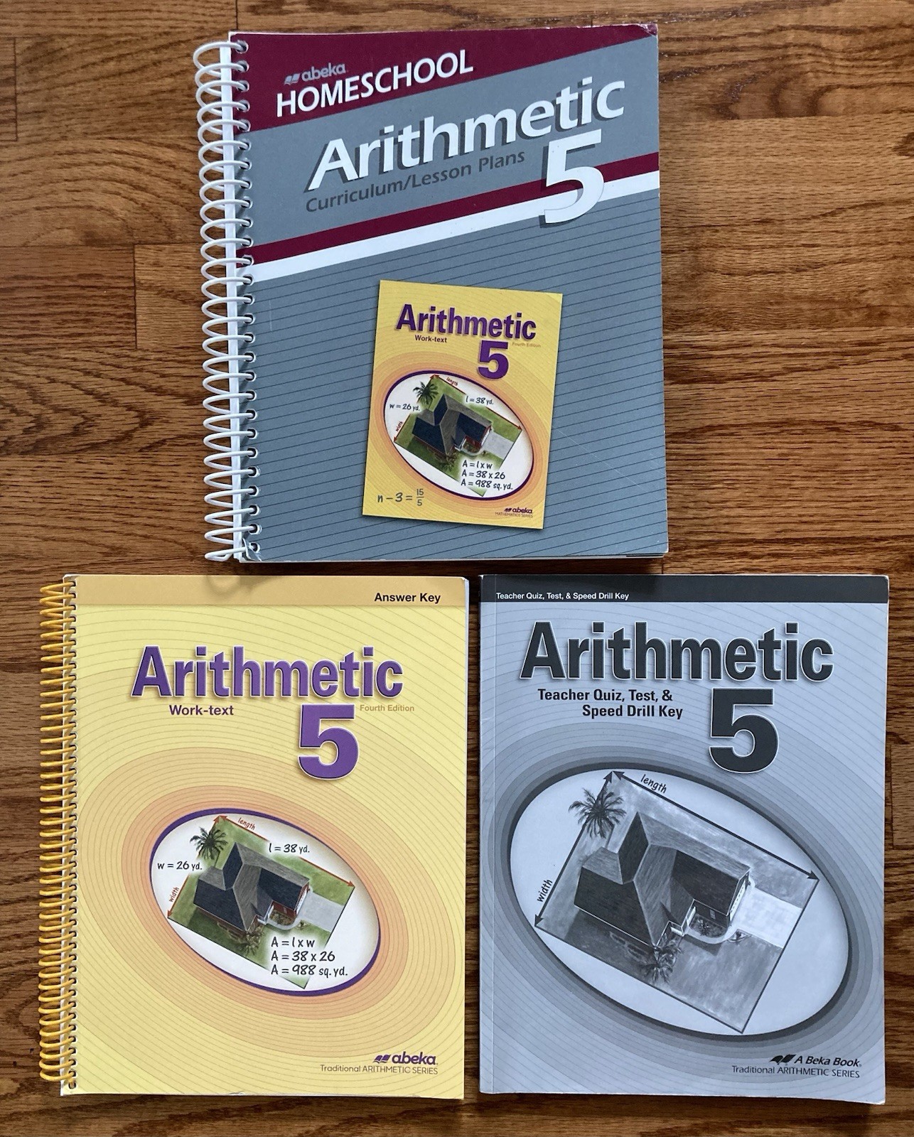 Abeka Arithmetic 5 Fourth Edition Lesson Plans Answer Key and Quiz Test Key