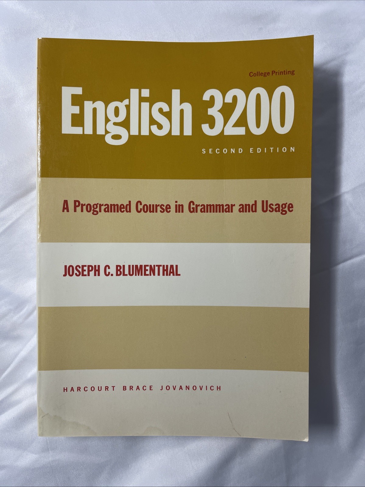 English 3200 by Blumenthal Joseph C.