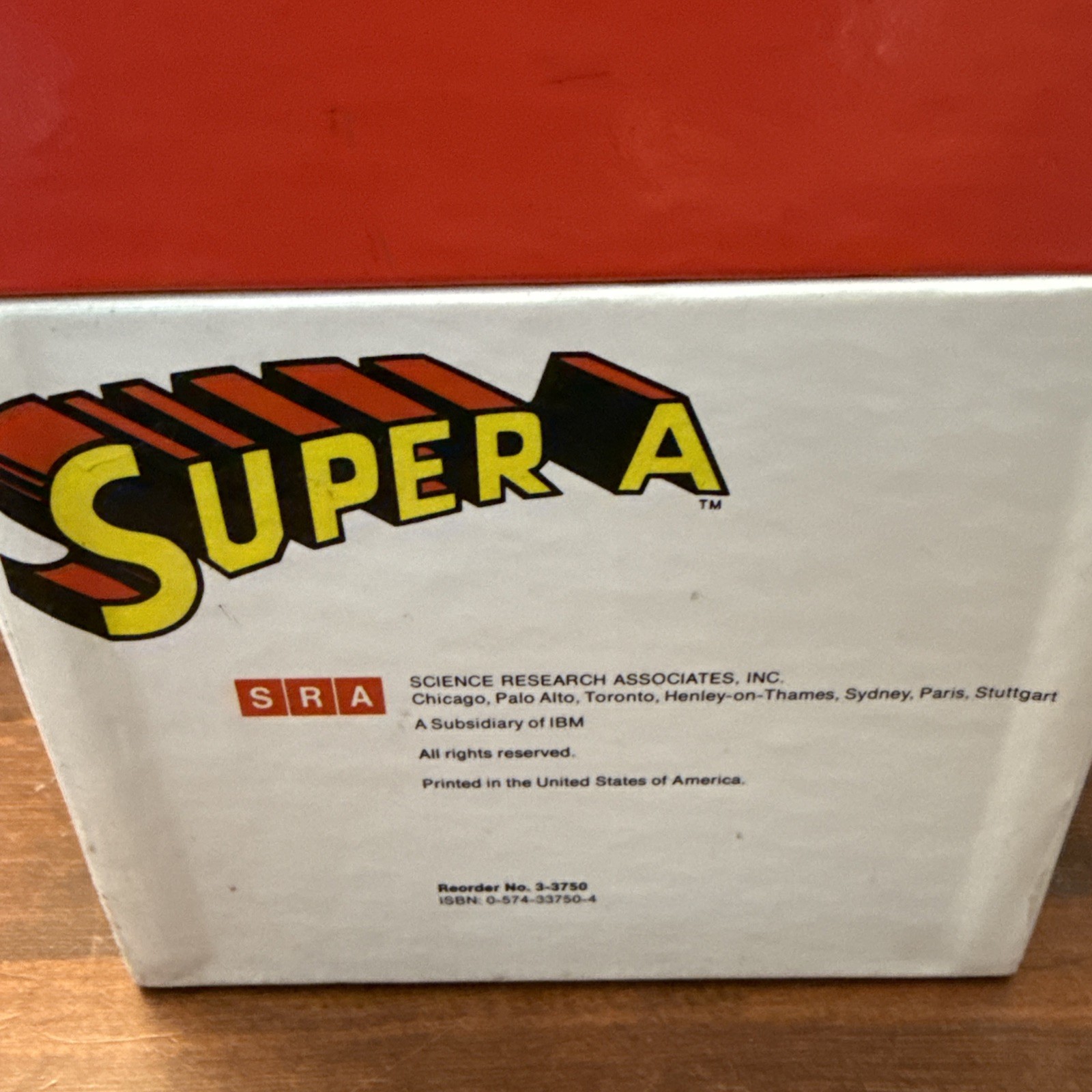 SRA Super A RARE Warner Educational Kit DC Batman Superman WW 1977 Wrong Lid