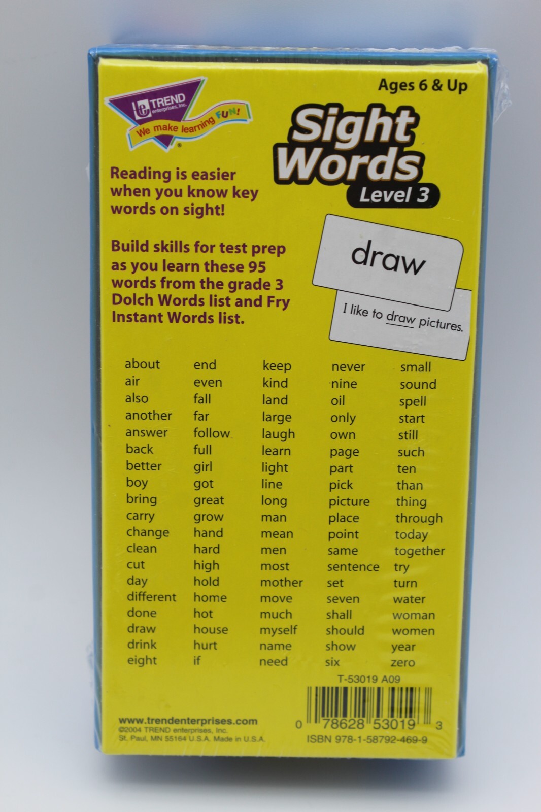 Sight Words Level 3 Skill Drill 96 Flash Cards Homeschooling Reading NEW SEALED