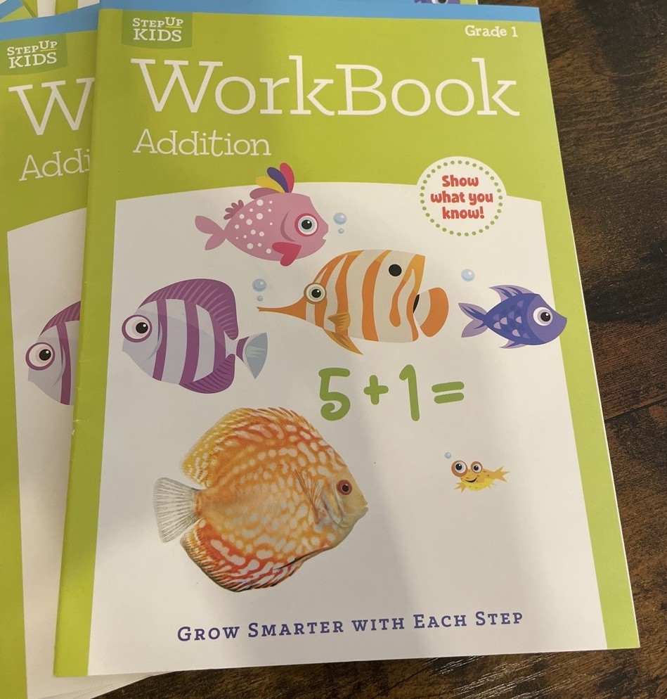 Set of 12 Step Up Kids Addition Workbooks~ 30 Pages each~ Grade 1