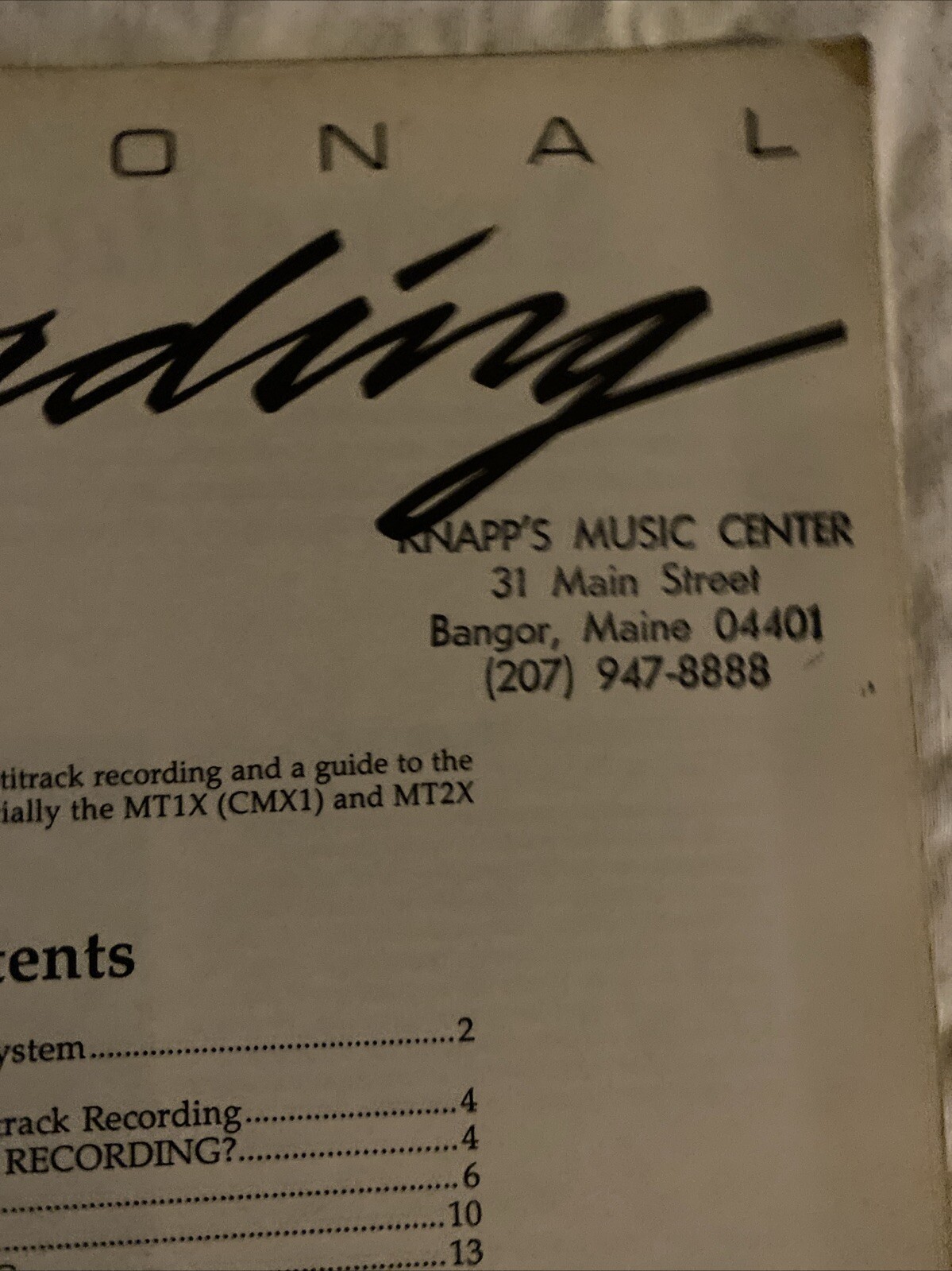 Hal Leonard Publishing Personal Recording book