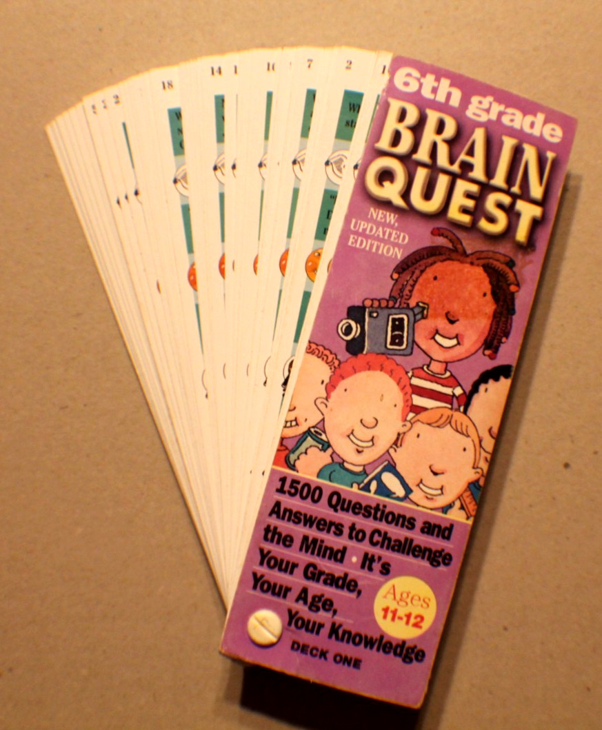 Brain Quest 6th Grade Questions Flipbook Deck One Study Resource (Vintage 1999)