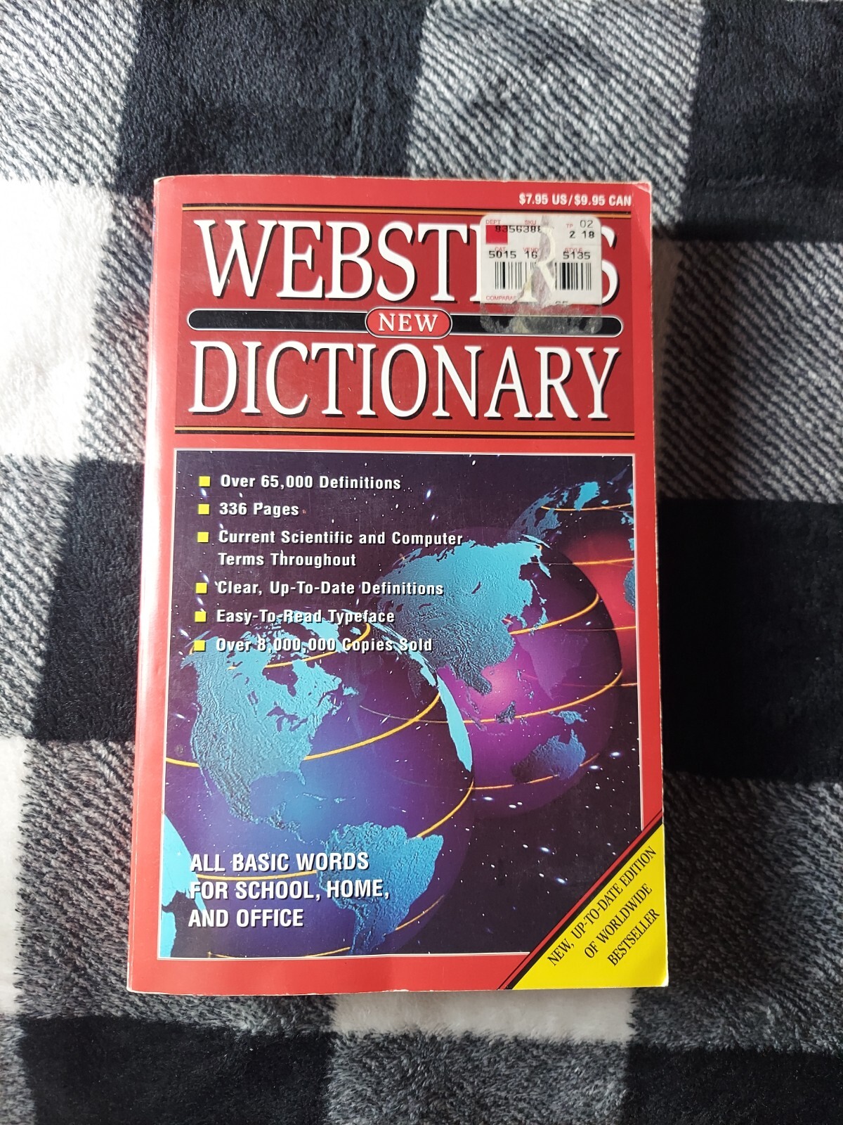 New Websters American English Dictionary Paperback Book VG