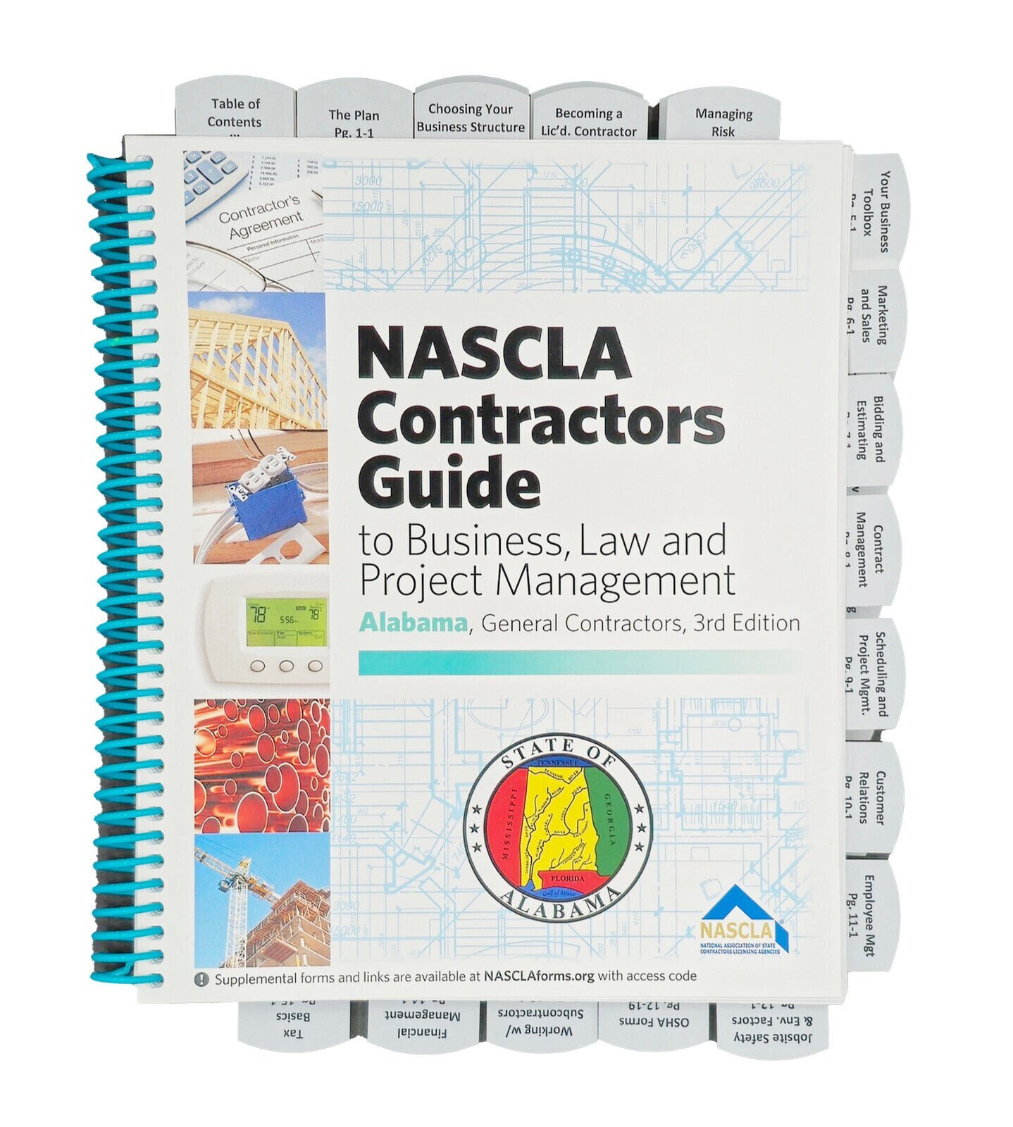 Highlighted and Tabbed – NASCLA Guide General Contractors Alabama 3rd