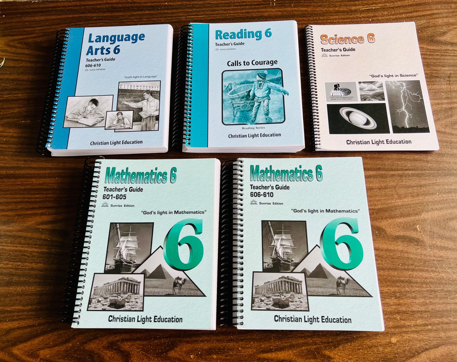 Christian Light Education Grade 6 Lot Teachers Guides Mathematic Reading Science