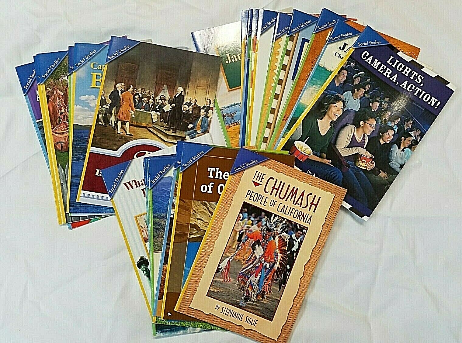 LOT OF 29 SCOTT FORESMAN SOCIAL STUDIES BOOKS WITH VARIOUS AUTHORS