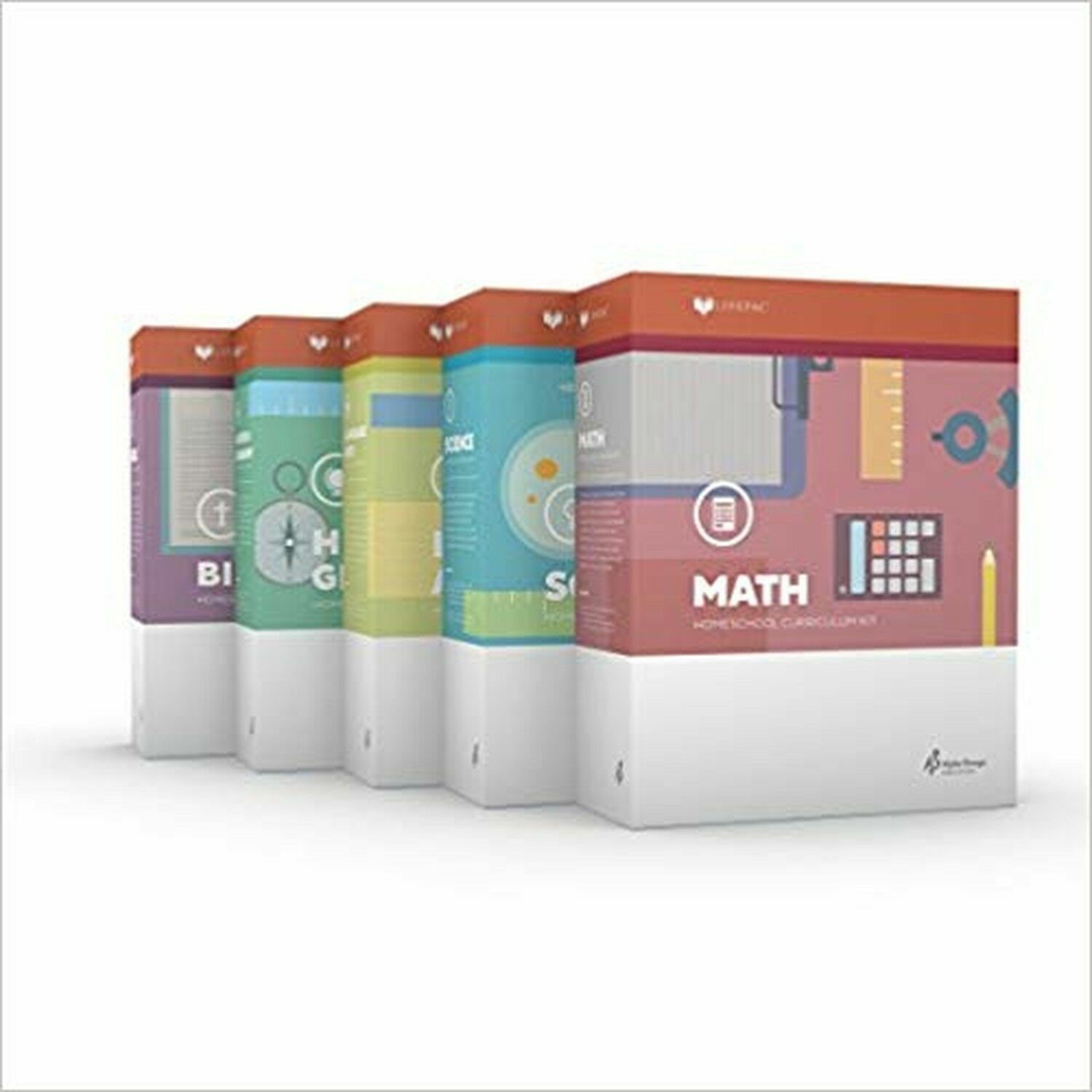 LifePac 5th Grade 5 COMPLETE 5-Subject Box Set AOP Homeschool LCS0500B