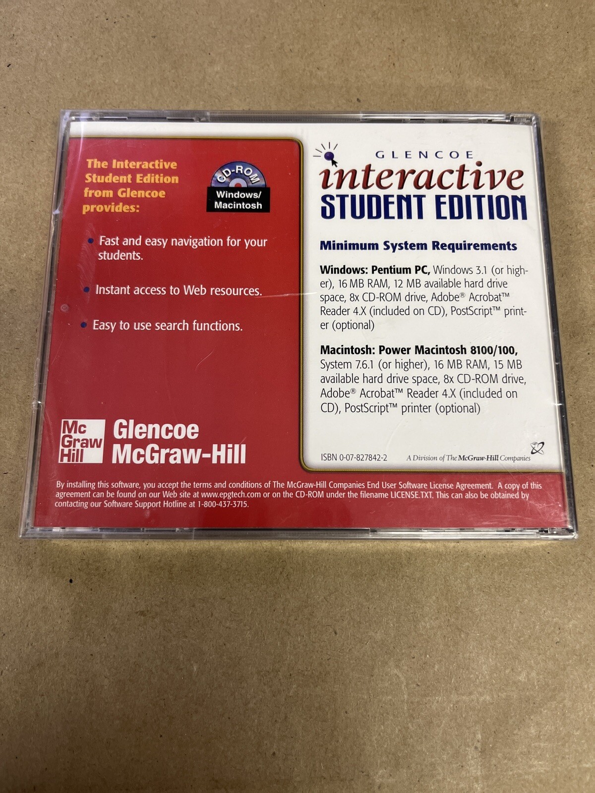 Glencoe Interactive – Student Edition – Alabama Science – Grade 7 – CD-ROM